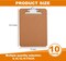 10-Pack Hardboard Clipboards – A4 Letter Size, Eco-Friendly Office Supplies